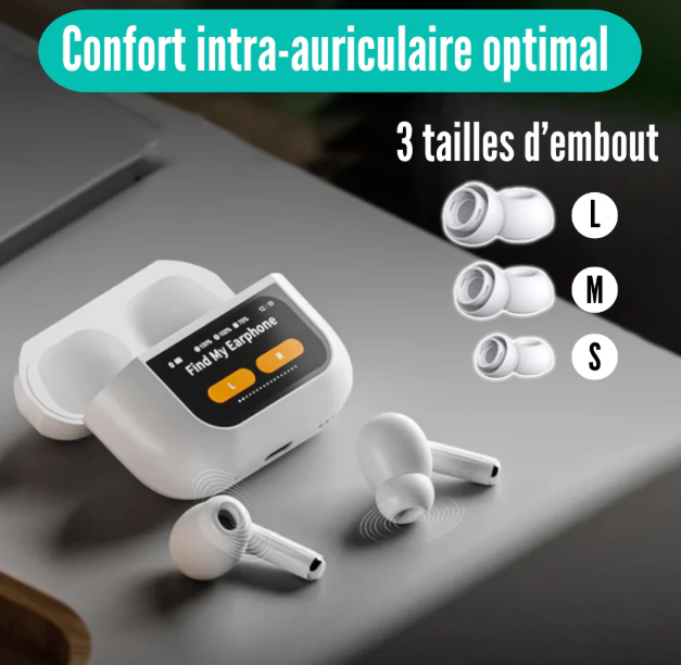 Forti'Pods | Écouteurs sans fil avec écran tactile